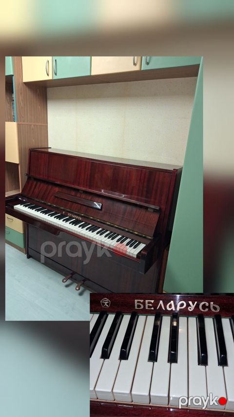 Пианино "Беларусь" со знаком качества из красного дерева в отличном — Bakı