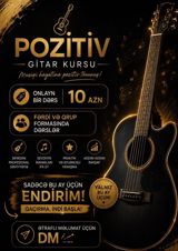 Pozitiv Gitar Kursu – Musiqi həyatına pozitiv toxunuş Online yoxlama — Обучение, курсы