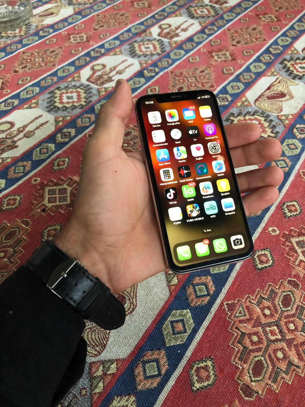 IPhone X, 64 GB, Qara, Face ID — Apple iPhone, Şirvan (5)