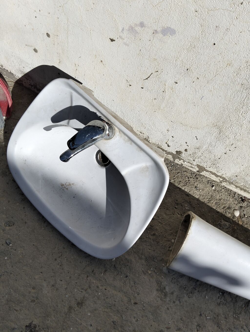 Satılır: Seramik pədestal lavabo komplekti - Material: seramik — Yelləmə maşınları, Bakı (4)