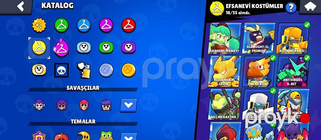 Brawl Stars hesabı – yüksək kupalı və zəngin kolleksiya - Kupa yolu — Digər, Biləsuvar (6)
