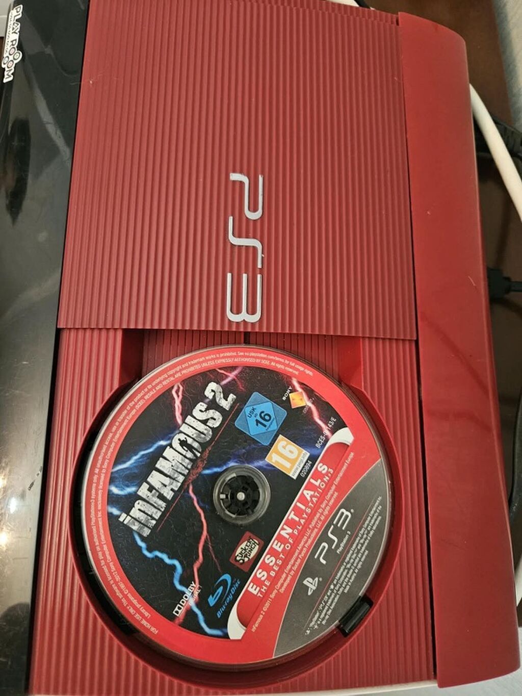 Satılır: Sony PlayStation 3 Super Slim (qırmızı rəng) - Model: PS3 — Oyun konsolları, Bakı (3)