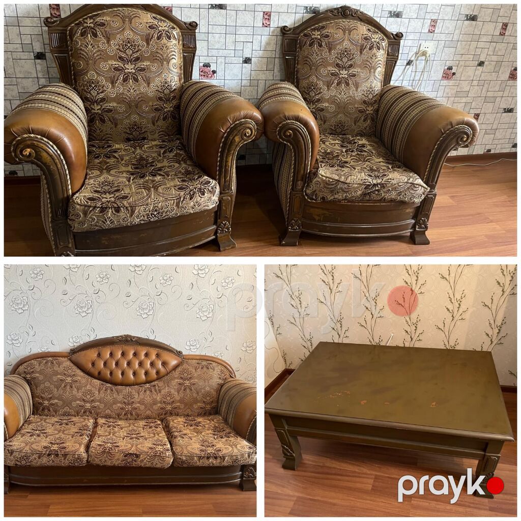 Klassik qonaq dəsti Tərkibi: - 3 nəfərlik divan - 2 ədəd geniş kreslo — Qonaq otağı üçün, Digah (3)