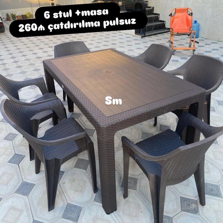 Plastik masa və oturacaqlar — Mebel, Bakı (3)