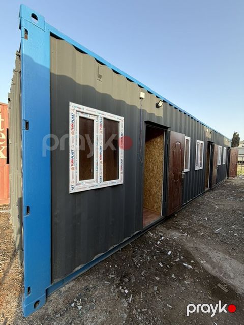 Metal konteynerdən hazırlanmış modul ofis/yaşayış bloku - Ölçü — Digah