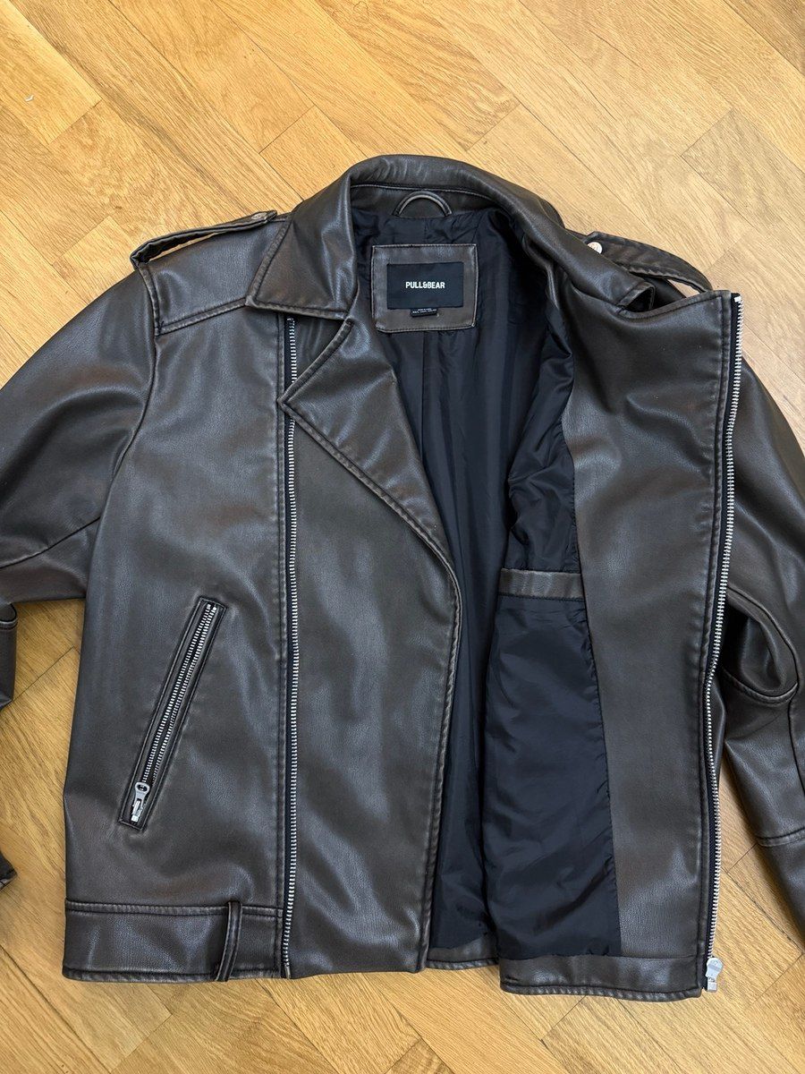 Pull Bear dəri gödəkçəsi — Geyim, ayakkabı, aksesuarlar, Bakı (2)