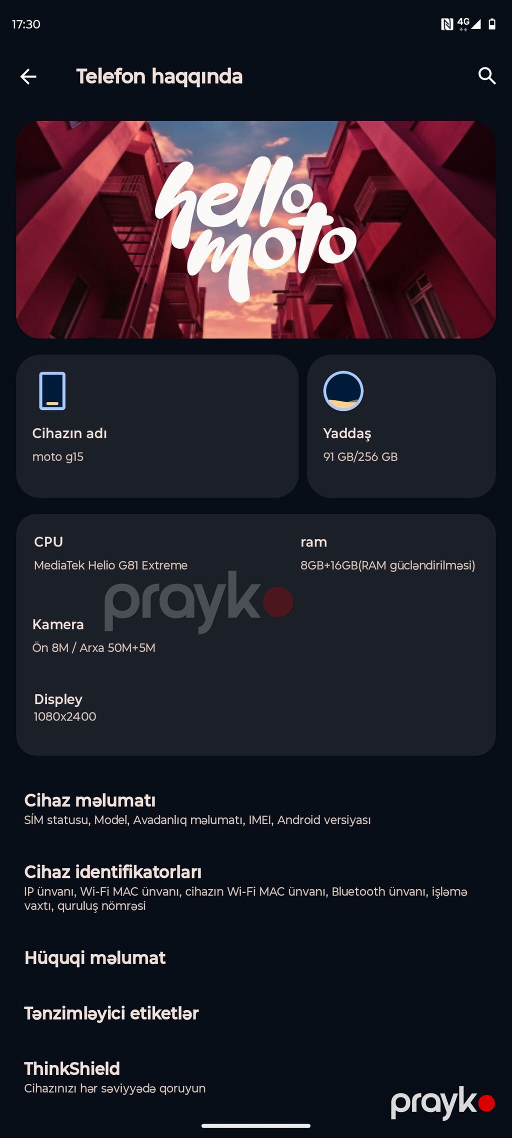 Motorola Moto G, 256 GB, Düyməli, Barmaq izi, İki sim kartlı — Motorola, Gəncə (7)