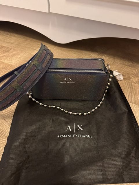 Armani Exchange (A|X) çanta dəsti - Model: A|X crossbody/omuz çantası — Xırdalan