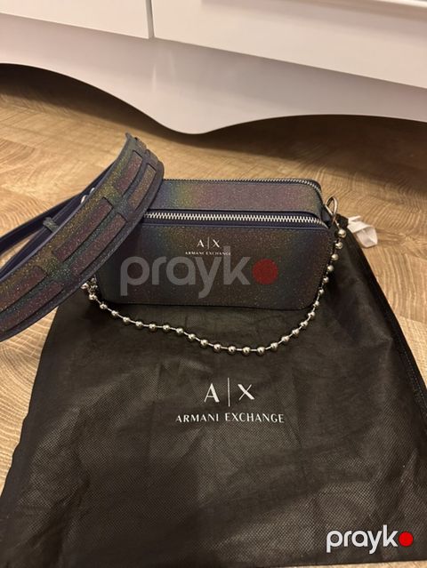 Armani Exchange (A|X) çanta dəsti - Model: A|X crossbody/omuz çantası — Xırdalan