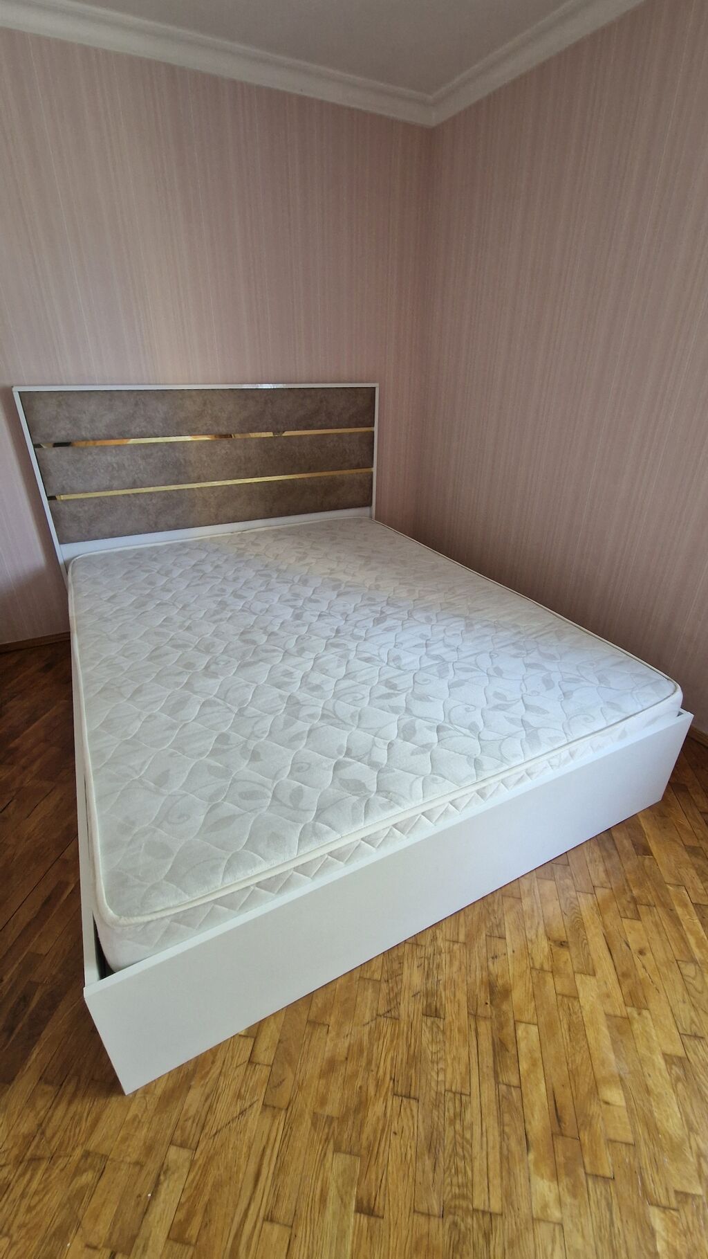 Mebel dəsti – ikinəfərlik çarpayı və matrass - Ölçü: təxmini 160x200 — Yataq otağı mobilya dəstləri, Bakı (5)