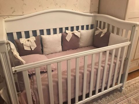 Oğlan və qız üçün, İşlənmiş, Dördbucaq, Beşik, Dəst ilə, Yellənmə mexanizmsiz — Bakı