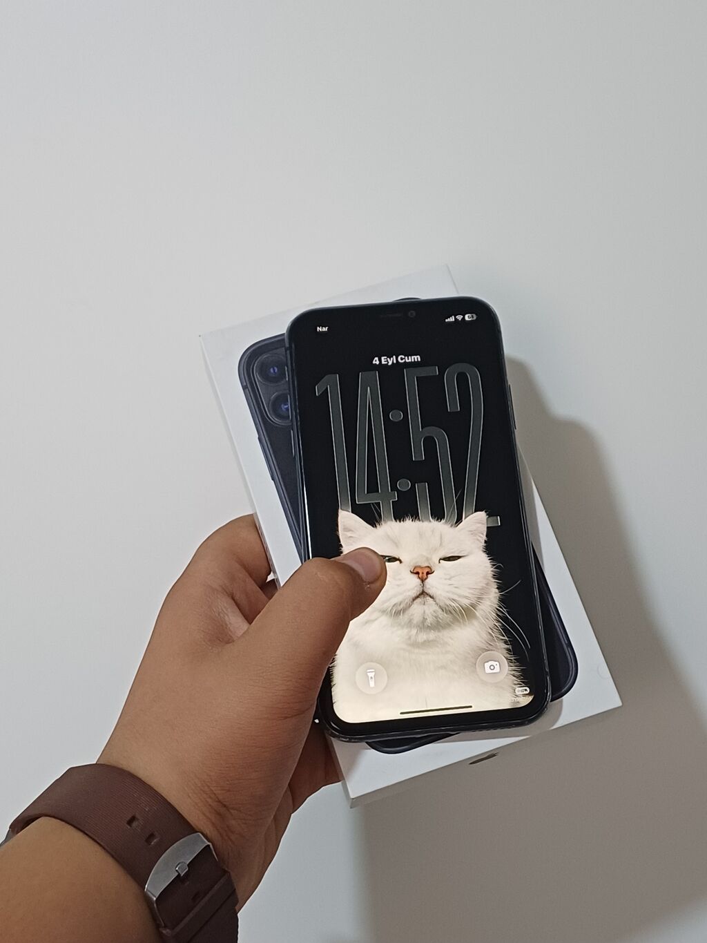 IPhone 11, 64 GB, Qara, Zəmanət, Simsiz şarj, Face ID — Apple iPhone, Bakı (2)