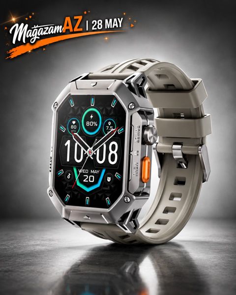 Haylou Iron N1 Grey Smart Saat – Metal Korpus və AMOLED Ekran — Bakı