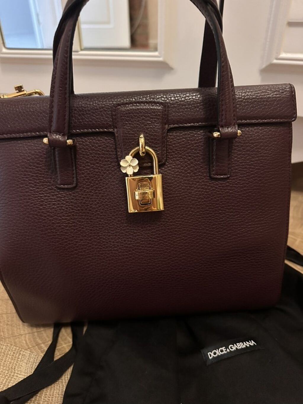 Dolce & Gabbana qadın çantası - Material: təbii dənəli dəri — Çantalar, çamadanlar, cüzdanlar, Xırdalan (2)