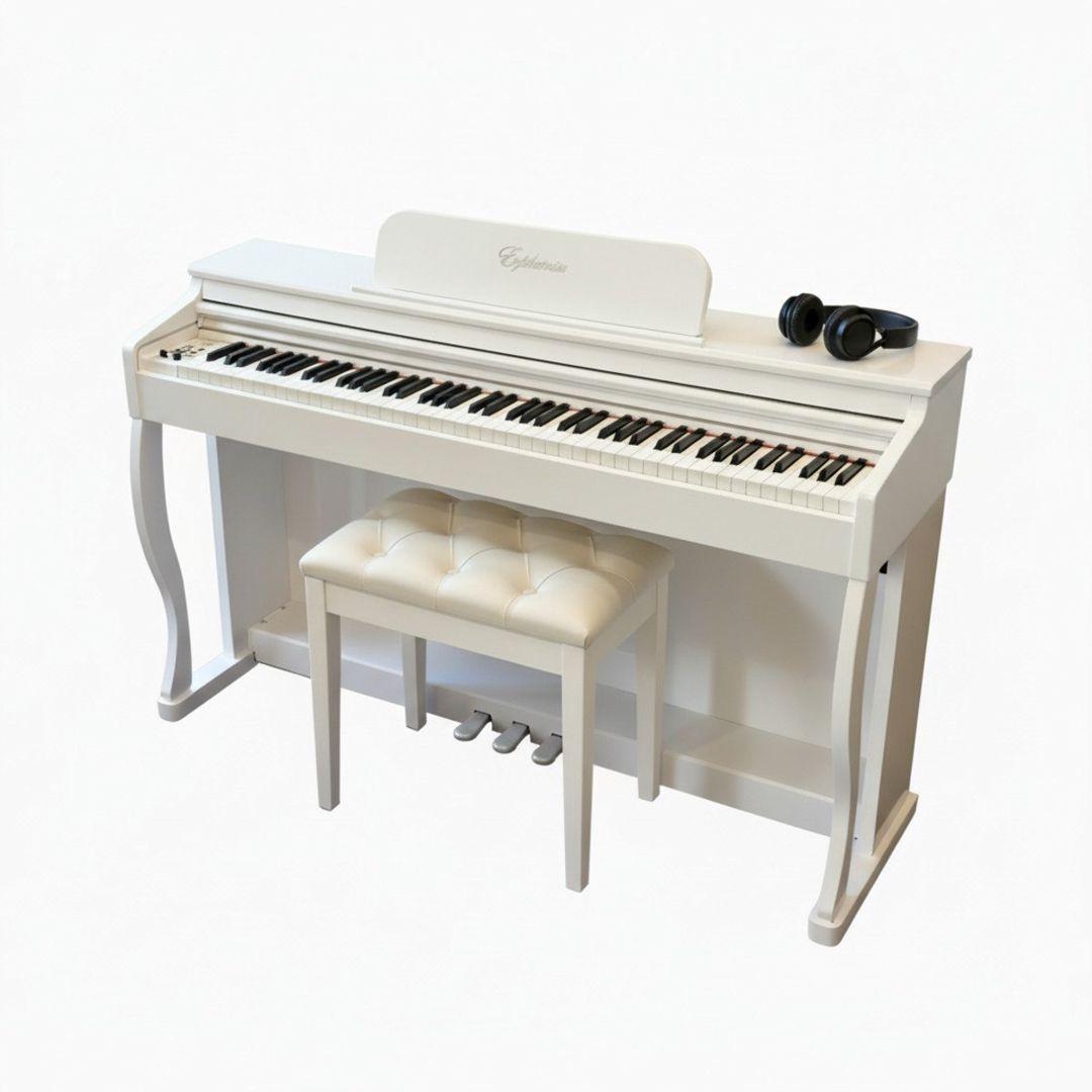 Piano Euphonia SY-8801 Ağ mat — Musiqiə alətləri, Bakı (5)