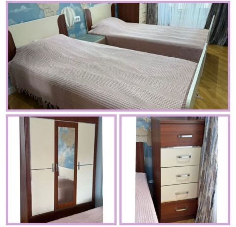 Oğlan və qız üçün, İşlənmiş, 2 təknəfərlik çarpayı — Bakı