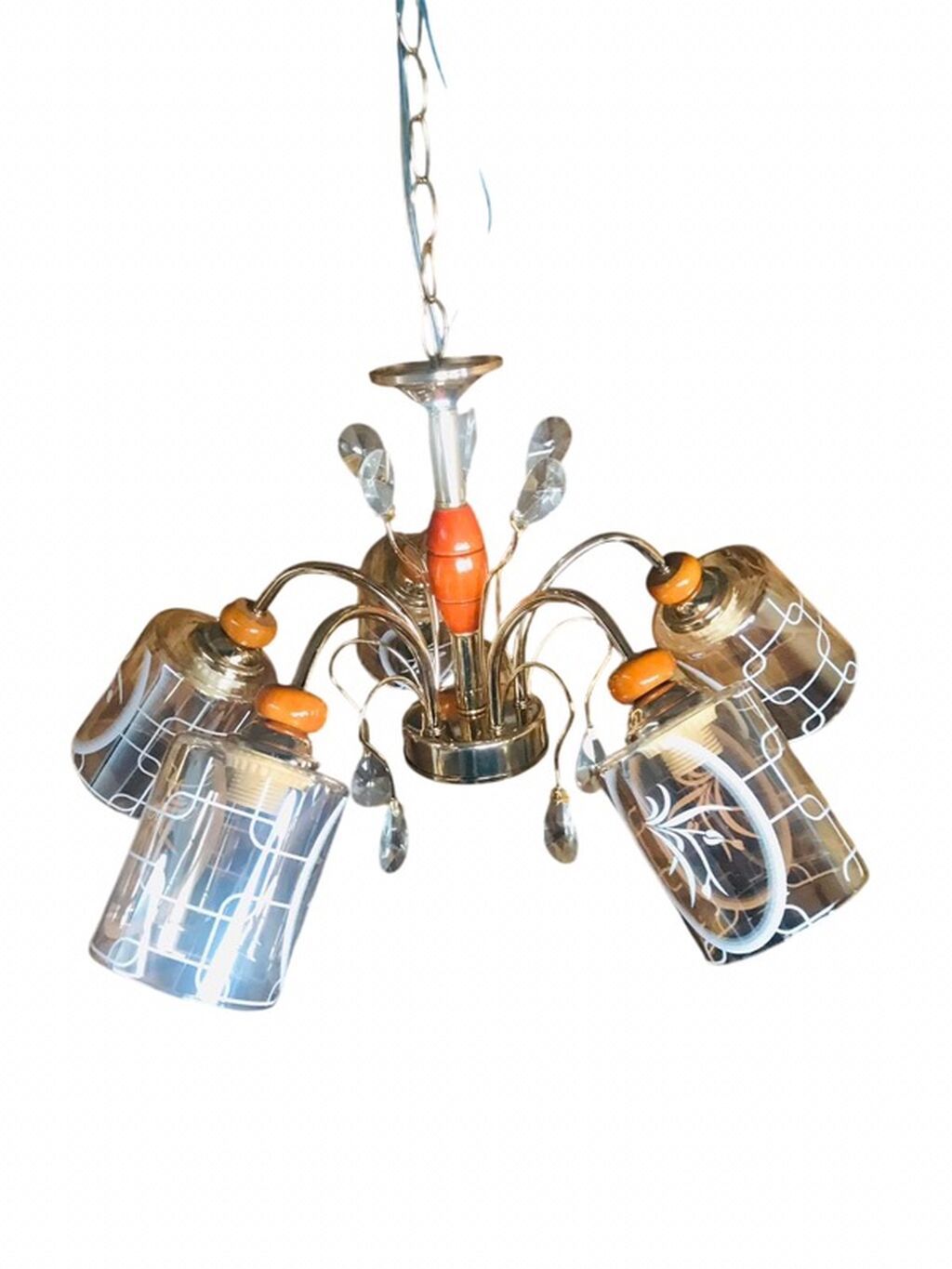 Çılçıraq, 5 lampa, Metal — Tavan is?qlar? v? cilc?raqlar, Bakı (6)