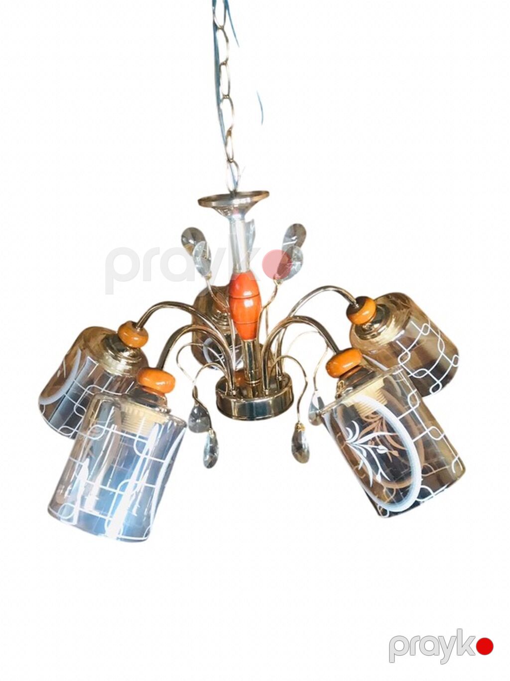 Çılçıraq, 5 lampa, Metal — Tavan is?qlar? v? cilc?raqlar, Bakı (6)