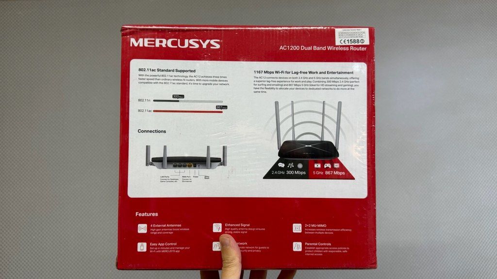 TP-Link Mercusys AC12 Wireless router — Şəbəkə və server avadanlığı, Bakı (2)