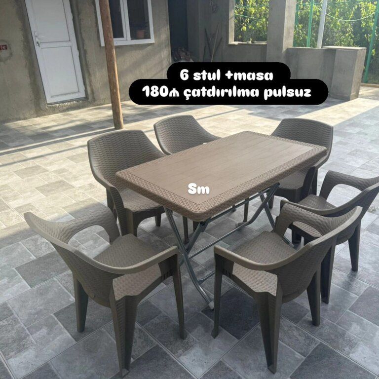 Plastik masa və oturacaqlar — Mebel, Bakı (2)
