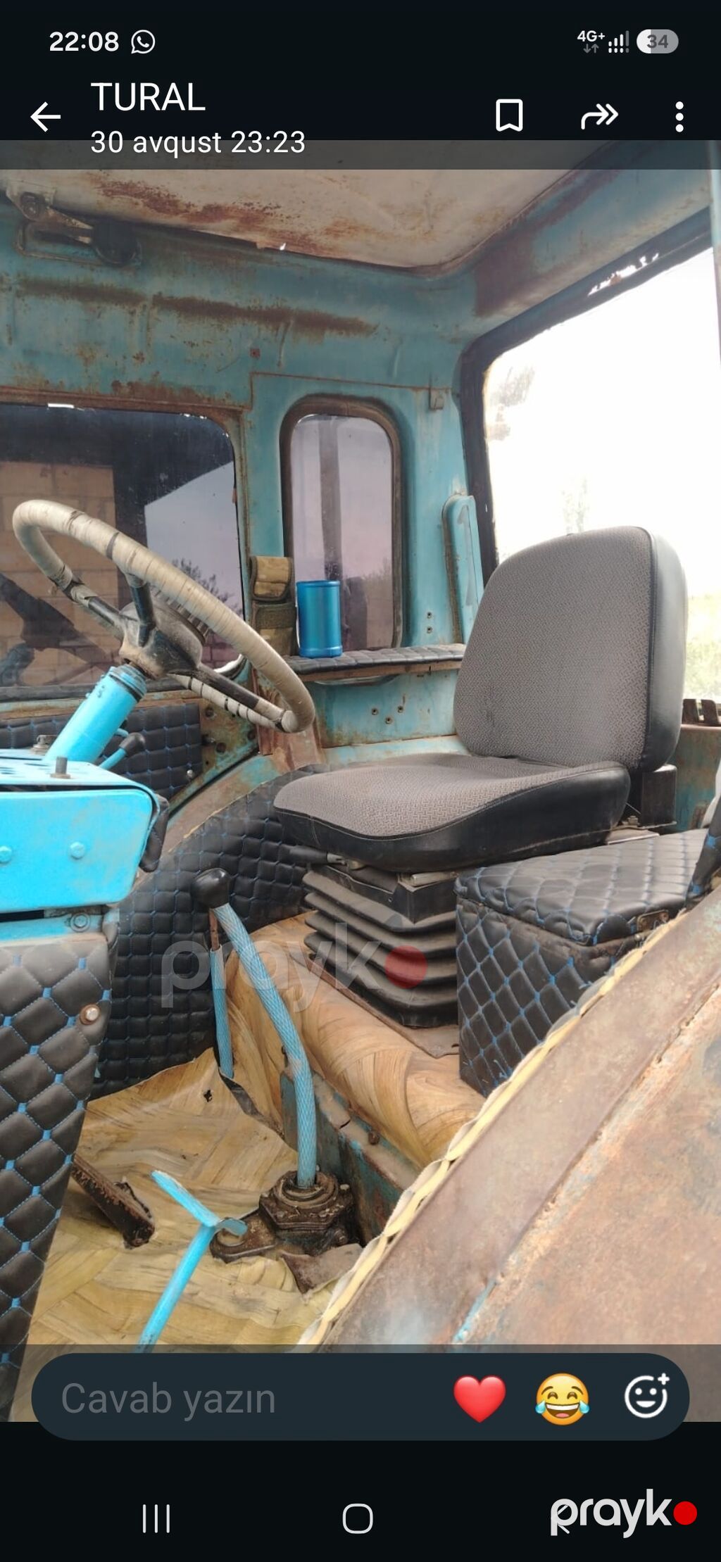 Traktor MTZ (Belarus) tipli, kabinalı, ön təkərli idarəetmə ilə — Traktorlar, Ağcabədi (2)