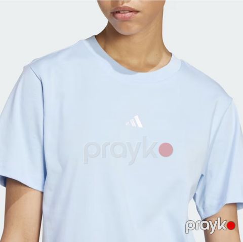 Original yeni Adidas T-shirt. S olchu. Məhsul: Açıq mavi qadın