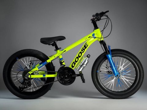 Dağ velosipedi Goose 20-MS-21S, 20 düym, neon sarı-göy — Bakı