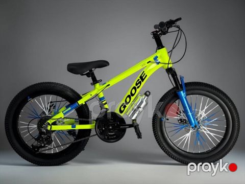 Dağ velosipedi Goose 20-MS-21S, 20 düym, neon sarı-göy — Bakı