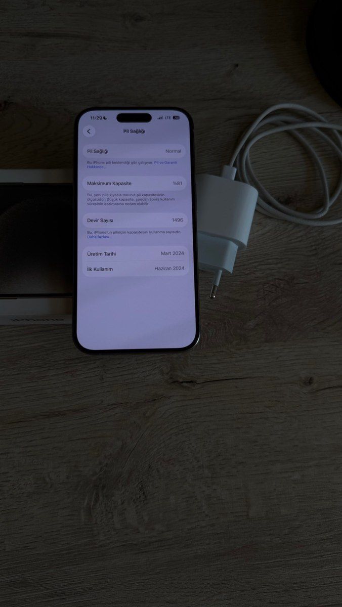 Apple iPhone 15 Pro Natural Titanium 128GB/8GB — Smartfonlar, Bakı (3)