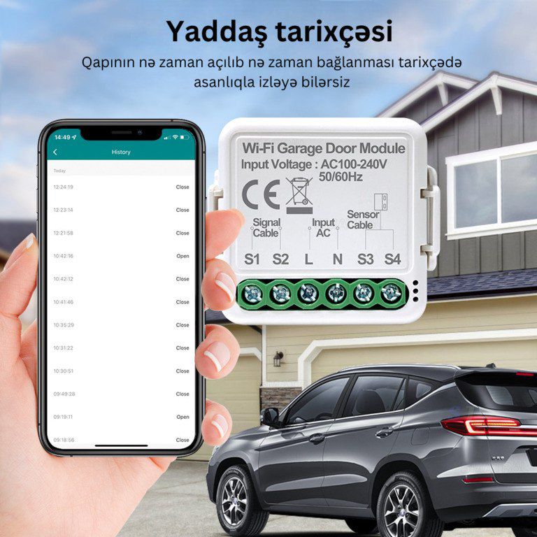 Qaraj qapısı açan modul — Ağıllı ev və təhlükəsizlik, Bakı (5)