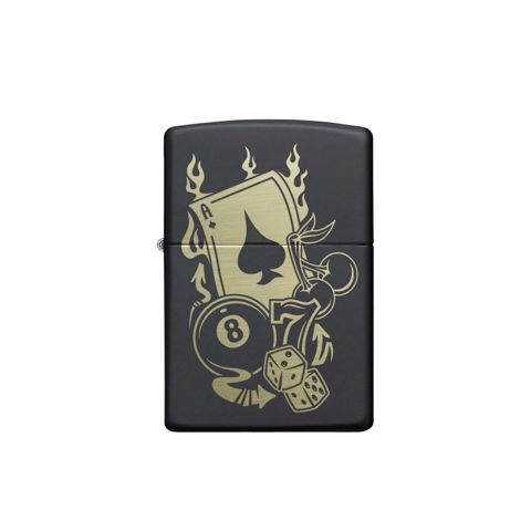 Alışqan "Zippo Gambling Design Black Matte" — Bakı