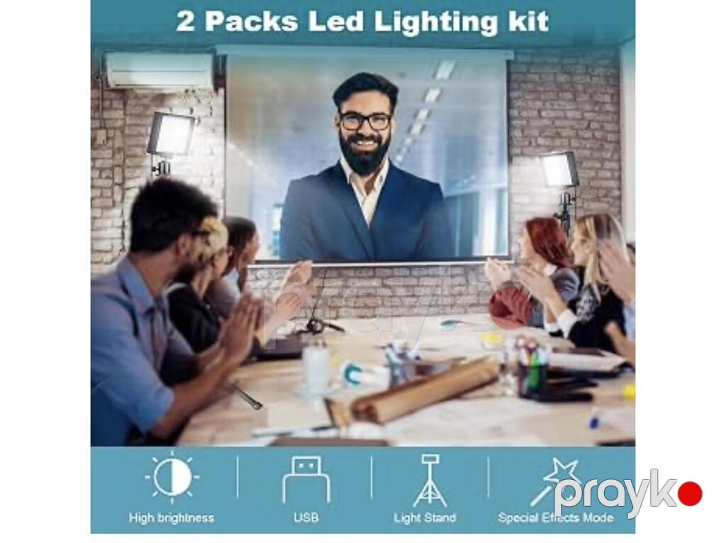Phopık LED Video Light – 2-li işıqlandırma dəsti - 5600K rəng — İşıq avadanlığı və aksesuarlar, Bakı (5)