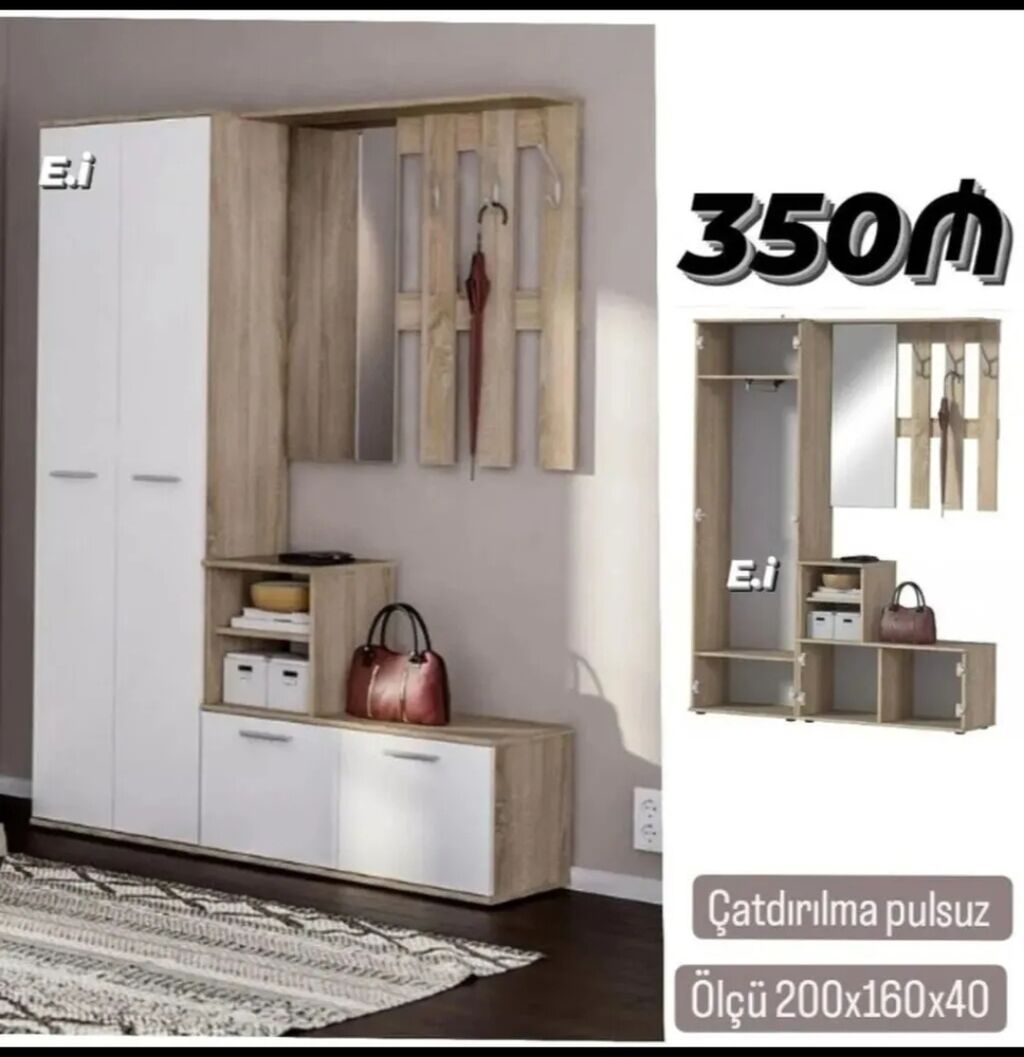 Məhsul 1: Üstlü iş masası - Ölçü: 180x120x50 sm (şəkildə — Kompüter masaları və kresloları, Mehdiabad (2)