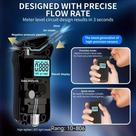 Portativ alkoqol ölçən cihaz (breathalyzer). Cihaz nəfəs vasitəsilə — Bakı