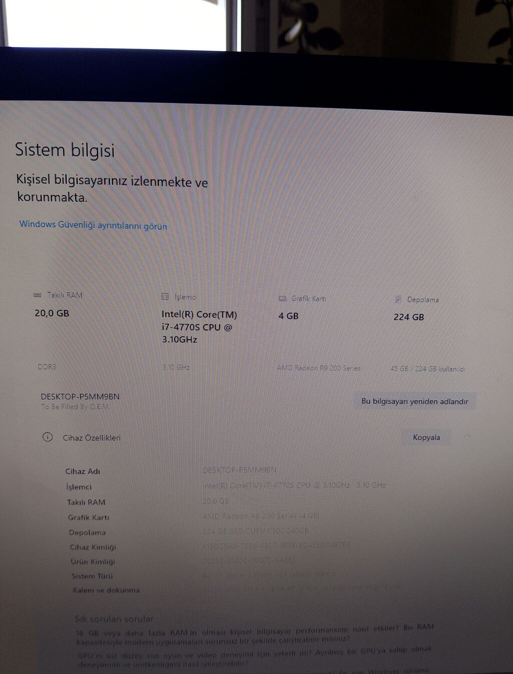 Hekilde hamsi yazilib vdyo kart 512 ana kart Z97 Pro4 ram 20 ela — Masaüstü kompüterlər, Digah (2)