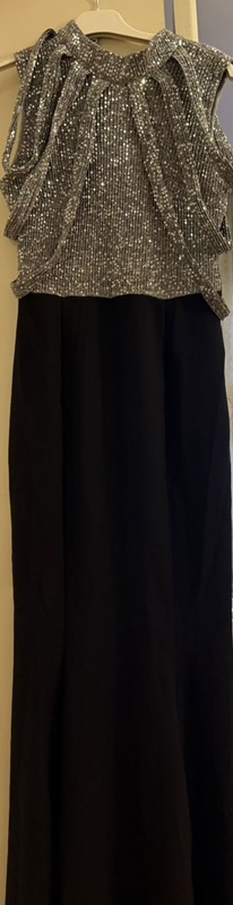 Zərif axşam/gecə geyimi - Model: Uzun, A-kəsim libas - Rəng: Qara — Lənkəran