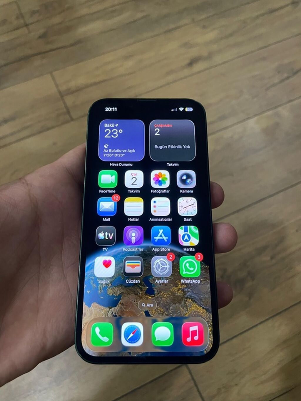 IPhone 13, 128 GB, Yaşıl, Barmaq izi, Face ID — Apple iPhone, Masazır (5)