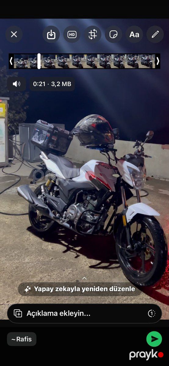 Motosiklet Tufan S150, 2024 il — Motosiklet və mopedlər, Lənkəran (2)
