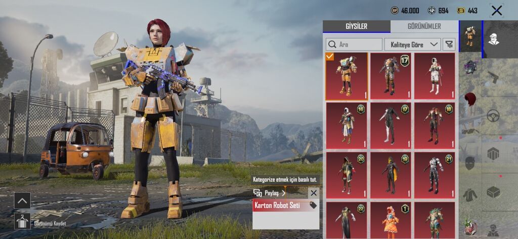 Pubg Mobile hesabı təqdim olunur. Şəkillərdə görünən hesaba aid əsas — Şəxsi əşyalar, Saray (2)