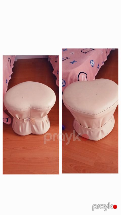 Ürünün adı: ürək formalı puf/oturacaq Təsvir: - Rəng: krem/bej — Bakı