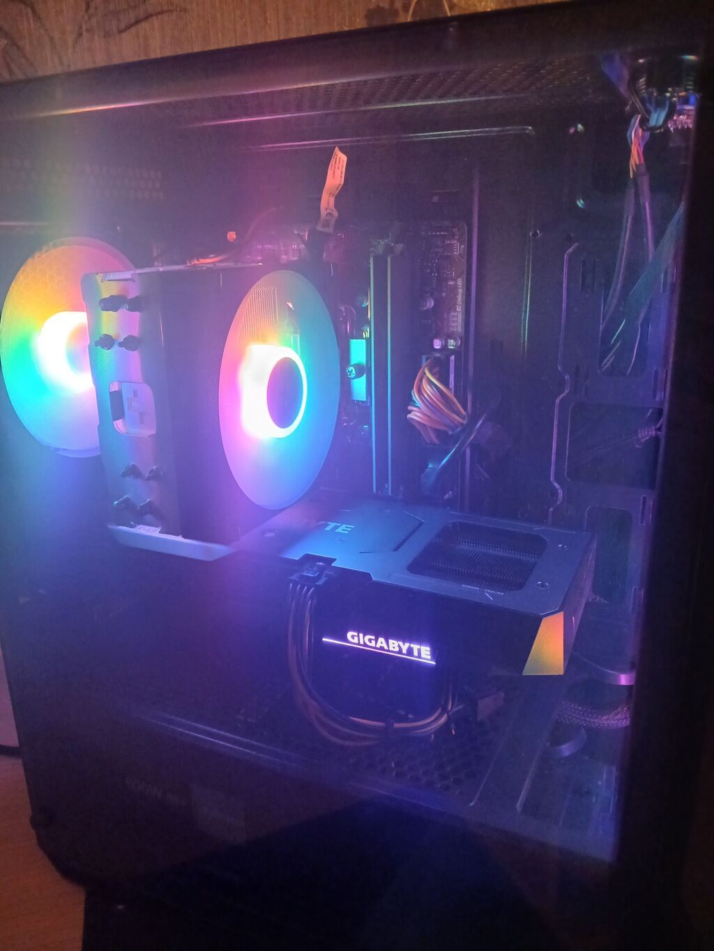 Msi Case 4 eded RGB Fan CPU: intel Core TM Cpu: i5-12400F Ram: 16 RAM — Masaüstü kompüterlər, Xırdalan (2)