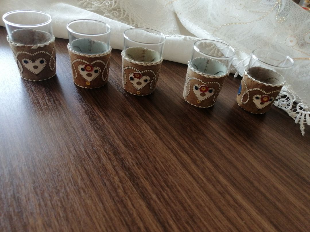 Dəri parçadan stəkan — Qablar və mətbəx əşyaları, Bakı (2)