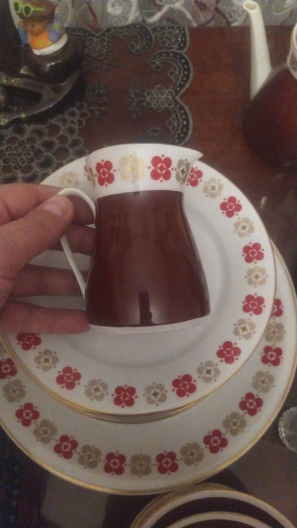Nahar dəsti, rəng - Ağ, Farfor, Almaniya — Süfrə qabı, Digah (7)