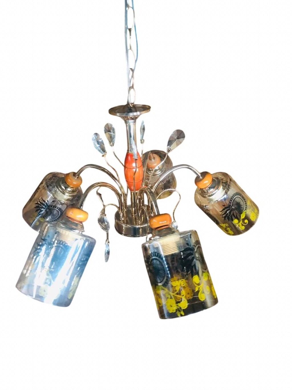Çılçıraq, 5 lampa, Metal — Tavan is?qlar? v? cilc?raqlar, Bakı (7)