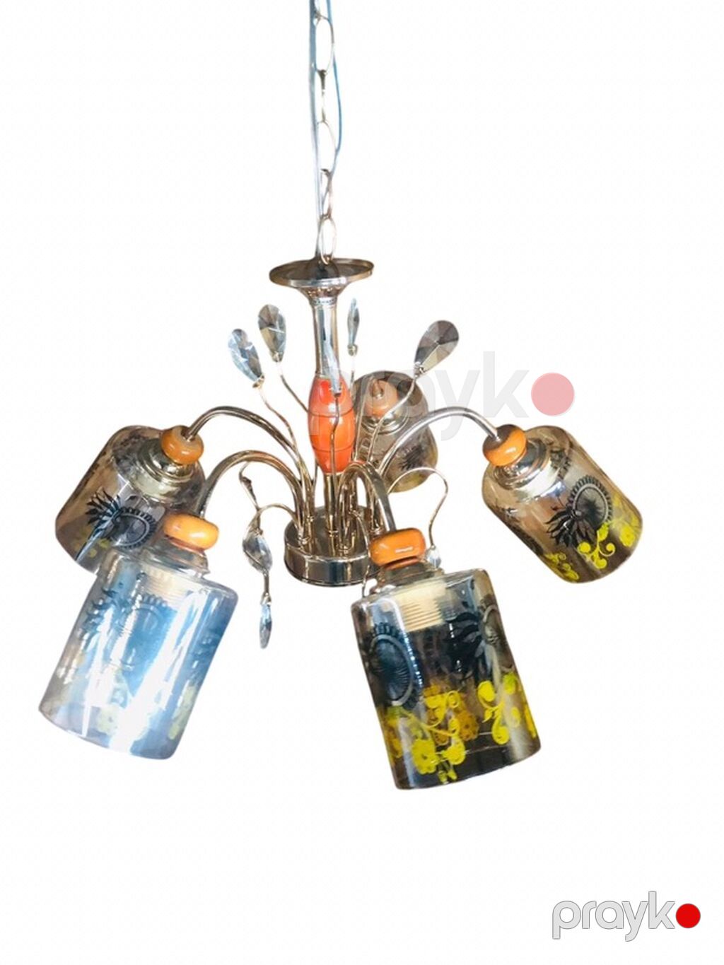 Çılçıraq, 5 lampa, Metal — Tavan is?qlar? v? cilc?raqlar, Bakı (7)