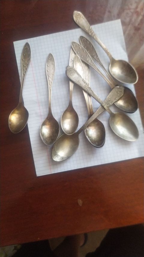 Məhsul: Kiçik metal çay qaşıqları dəsti Melchior qədim qaşıqlar — Digah