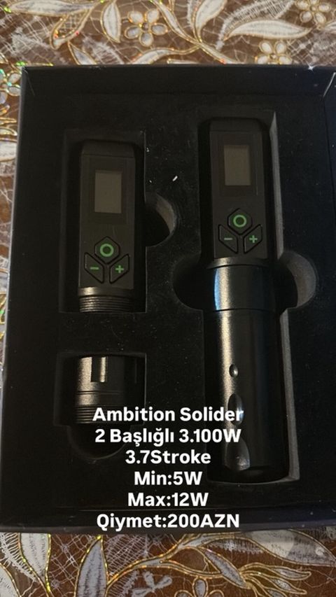 Ambition Solider tattoo aparatı satılır Zaretqayla işdiyir 2başlıq — Digah