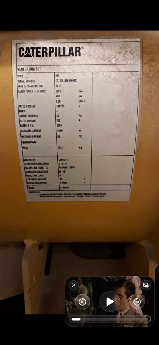 Caterpillar C15 500 kva dizel generator — Biznes və avadanlıq, Bakı (5)