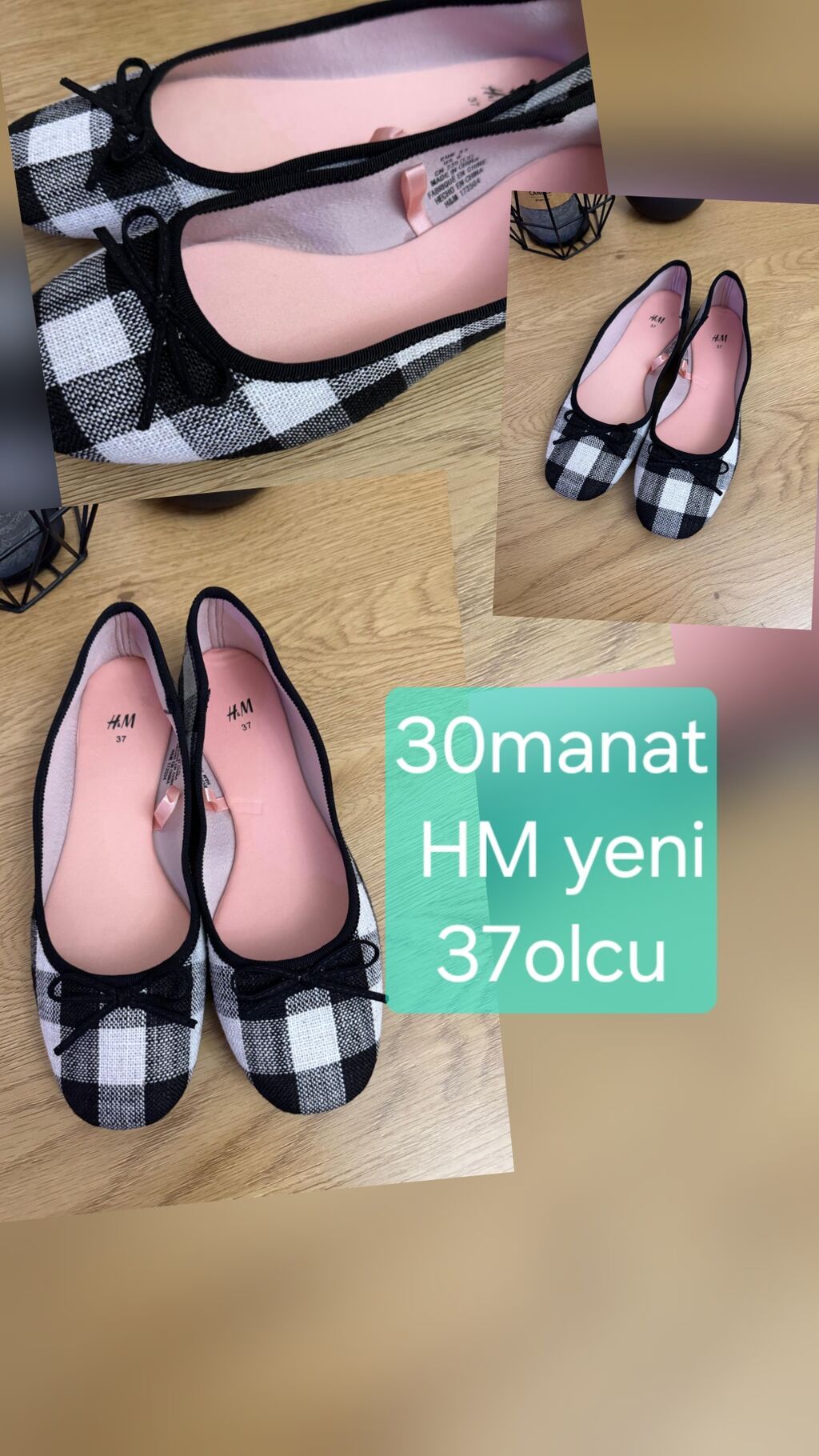 H&M baletkaları – 37 ölçü Qiymət: 30 manat (şəkildə göstərilib) — Tufl, Bakı (2)