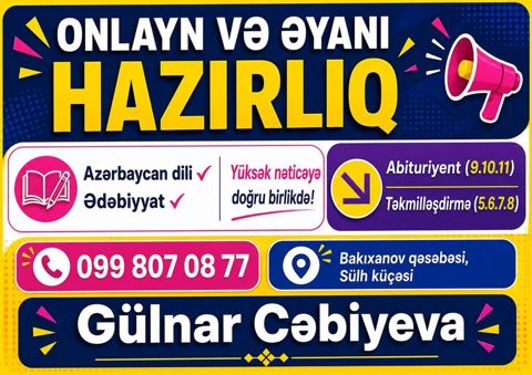 Repetitor, Ədəbiyyat, Azərbaycan dili, İmtahanlara hazırlıq, Abituriyent hazırlığı